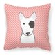 thumbnail image 1 of "Caroline's Treasures BB1209PW1414 Almohada decorativa Checkerboard Pink Bull Terrier, grande, multicolor" Caroline's Treasures BB1209PW1414, 1 of 1