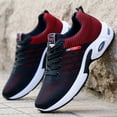 thumbnail image 2 of Men's Air Cushion Running Shoes Slip-on Breathable Knit Tennis Walking Sneakers Lightweight Athletic Sports Shoes for Daily Wear & Gym, 2 of 7
