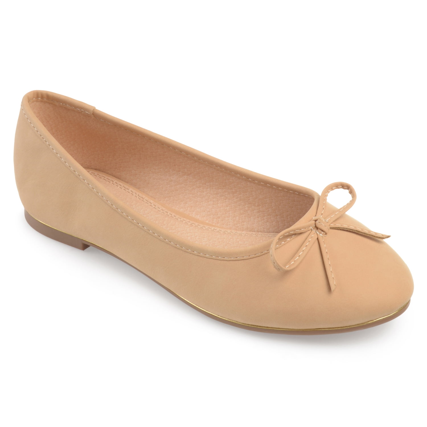 Women's Bow Detail Wide Width Ballet Flats - Walmart.com