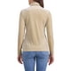 thumbnail image 3 of INSPIRAR CHIC Blusa de Mujer de Manga Larga Cuello Mock Cuello de Tortuga de Terciopelo Elástico XS Albaricoque, 3 of 6