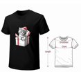 thumbnail image 4 of Christmas Kitten Gift Box Cat T-shirt for Women Cat Lover Short Sleeve Vintage Holidays Joyful Cat Tee Top, 4 of 4