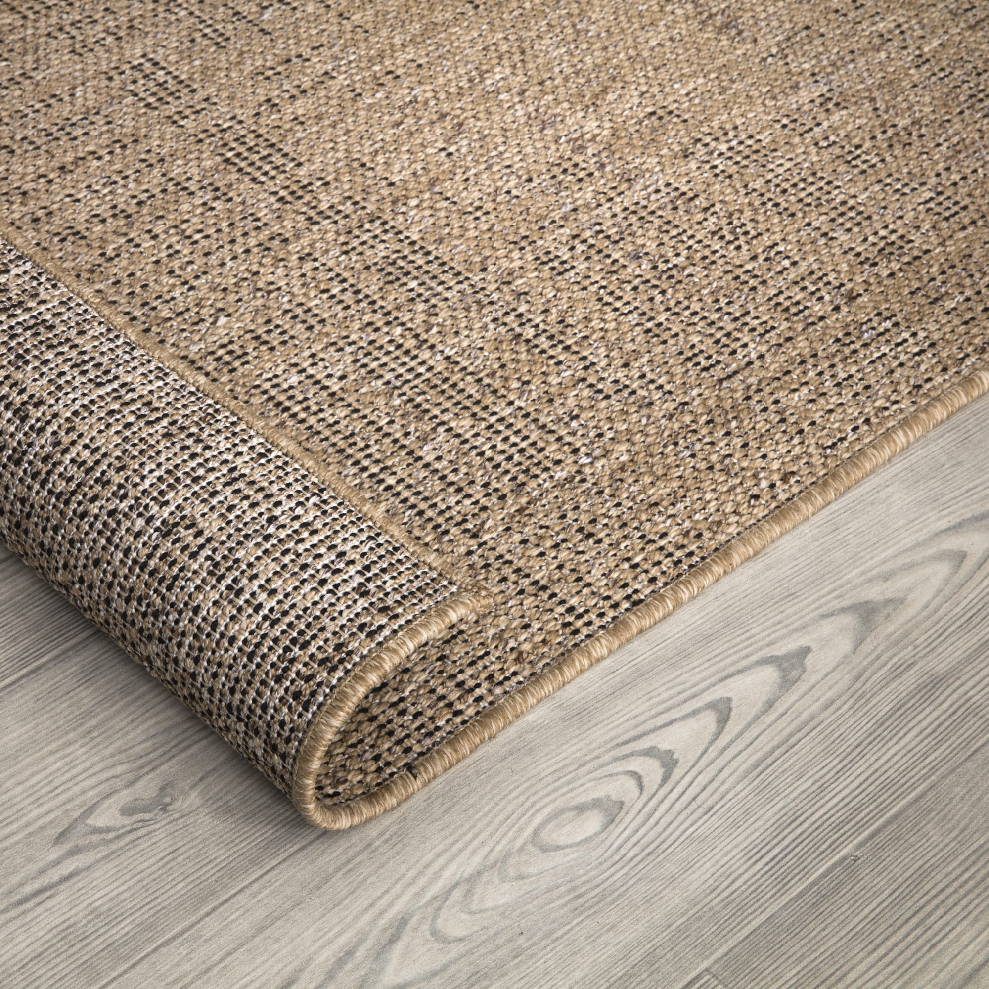 Modern Indoor & Outdoor Rug Jute Look in Beige