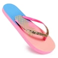thumbnail image 2 of Girls Flip Flop Sandals - Little/Big Kids Animal Fruit Print, Easy-On Slide Thong Summer Beach Water Shoes, 2 of 6