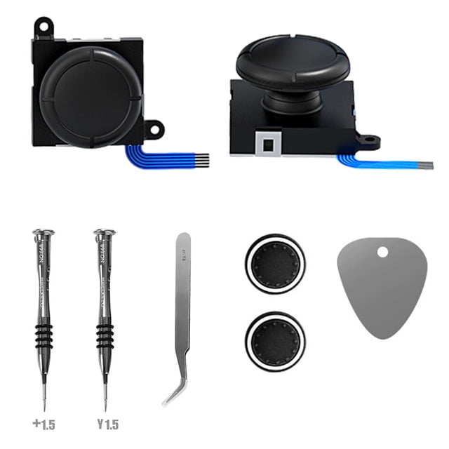 AARONMEI Lot de 2 Kit de Réparation de Joystick de Remplacement Analogique pour Nintendo Switch Joy-Cons