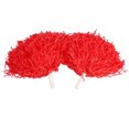 thumbnail image 1 of Agregue emoción a su fiesta de porristas Pompones de porristas rojos para eventos deportivos y disfraces entusiastas, 1 of 5