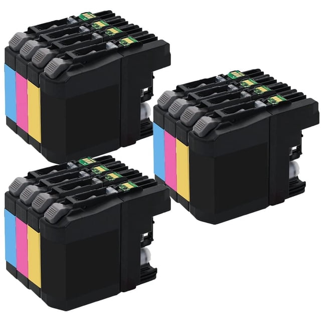 3 Set of 4 Inkfirst® Ink Cartridges LC203XL LC203 LC201 High Yield Compatible Remanufactured for Brother MFC-J4320DW MFC-J4420