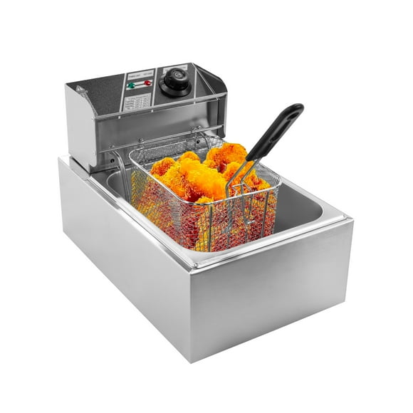 Freidora Electrica De Aceite 6l Acero Inoxidable Profesional