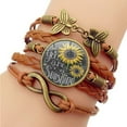 thumbnail image 4 of Multi-Layer Sunflower Leather Bracelets for Womens Present You Are My Sunshine Wristbands for Teen Girls Mom Birthday, 4 of 5