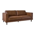 thumbnail image 2 of Picket House Furnishings Hanson Leather Upholstered Sofa in Fiero Tan, 2 of 9