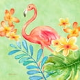 thumbnail image 5 of Gango Home Decor Beautiful Watercolor-Style Tropical Hisbiscus, Pineapple & Flamingo Set; Three 12x12in Art Prints in Black Frames, 5 of 7