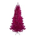 thumbnail image 2 of Northlight 9' Unlit Artificial Christmas Tree Metallic Pink Tinsel, 2 of 6