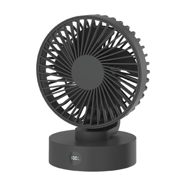 Ventilador de escritorio 2026 con pantalla digital y carga USB, portátil y de alta potencia para uso en casa o en la oficina, con refrigeración de largo alcance, velocidad ajustable y