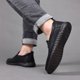 thumbnail image 5 of Zapatos de cuero para hombre, zapatos casuales de negocios de piel de vaca suave, zapatos casuales de suela blanda para hombre, zapatos para hombre, suela blanda, antideslizantes, para gente perezosa, 5 of 6