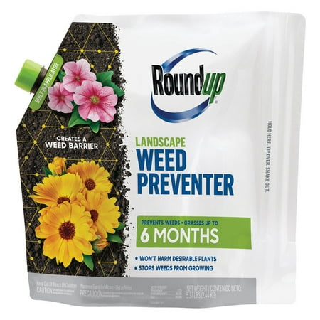 Roundup Landscape Weed Preventer Granular, 5.37 lb (Best Weed Preventer For Flower Beds)