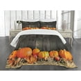thumbnail image 3 of Ambesonne Harvest Quilted Bedspread Set 2 Pcs, Thanksgiving Pumkins, Twin Size, Brown Orange, 3 of 5