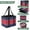 Red and Blue, variant on Collapsible Car Trunk Organizer with Handles 600D Oxford for Car Kitchen and Home Storage, Neon-colored Ribbon 13× 10.2×10.8inch