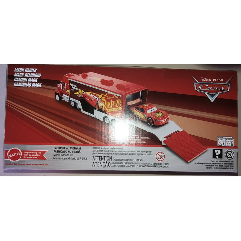 Cars Lightning McQueen Mack Hauler Truck & Car Set authentic Model Toys Disney Pixar AU