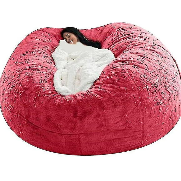 Lazy Sofa Bean Bag Artificial Fur Bean Bag Bean Sofa (without Filler)