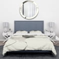 thumbnail image 2 of Designart 'minimal geometric Gesture I' Geometric Duvet Cover Set, 2 of 4