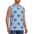 thumbnail image 3 of Salouo Corgi Dog Pattern Men's Sleeveless T Shirts,Men's Regular-Fit Tank Top Sports Shirt for Men Sleeveless Tank Shirt -Small, 3 of 6