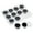 Black, variant on Geemin Transparent Plastic Foam Lined Ring Jewelry Storage Case For Loose Gems