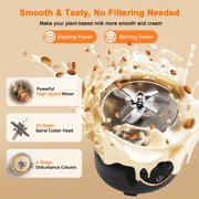 Luxmo 50oz Automatic Nut Milk Maker, Homemade Hot Soy Milk Almond Cow Maker Machine, 10-in-1 Plant-Based & Dairy-Free Beverage Oat Milk Maker with Delay Start, Keep Warm, Boil Water(1500ML)