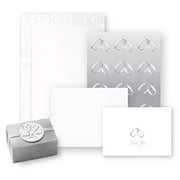 Pearl Swirl Wedding Invitation and Favor Box Kit