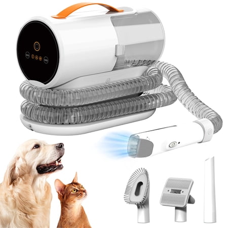 Botluxe Pet Hair Grooming Vacuum with 5 Grooming Deshedding Tools, 2L Pet Groomer Vacuum Cleaner for Dog & Cat