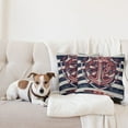 thumbnail image 4 of Ambesonne Anchor Throw Pillow Cover 2 Pack, Marine Design, 16", Beige Indigo Red, 4 of 5