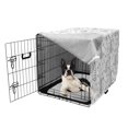 thumbnail image 5 of Christmas Dog Crate Cover, Pattern of Winter Time Trees Snowflakes and Birds Snowy New Year, Easy to Use Pet Kennel Cover Small Dogs Puppies Kittens, 7 Sizes, Dark Grey and Pale Grey, by Ambesonne, 5 of 6
