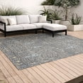 thumbnail image 3 of Addison Rugs Chantille Indoor/Outdoor Traditional Global Gray Machine Washable Rectangle Rug, 8' x 10', 3 of 10