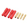thumbnail image 1 of 4mm Banana Plug, Banana Connector Gold Plated Long Lasting with Sleeve for RC Accessories Connection, 1 of 8