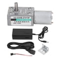 thumbnail image 1 of Gear Motor 24V Worm 2W Adjustable Speed Reversible AU Plug AC 110V‑240V with Bracket 300 RPM, 1 of 5