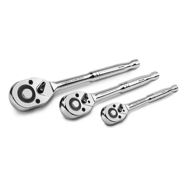 Juego De Trinquetes Bloosom Matracas De 1/2, 3/8 Y 1/4 Llaves, Plateado