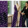 thumbnail image 5 of Soimoi Purple Cotton Poplin Fabric Bottle & Panda Dots Printed Fabric 1 Yard 42 Inch Wide, 5 of 7