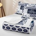 thumbnail image 4 of Erosebridal Navy Tractor Quilt King for Boys Men, Cartoon Truck Car Print King Coverlet Set, 3-Piece, 4 of 7