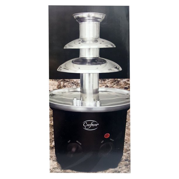 Crofton Chocolate Fondue Fountain 3 Tier Stainless Steel Tower 882208