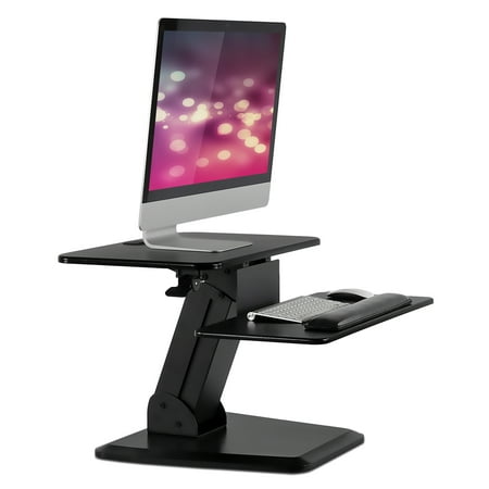 Mount-It! Height Adjustable Standing Desk Monitor Riser Workstation, 23