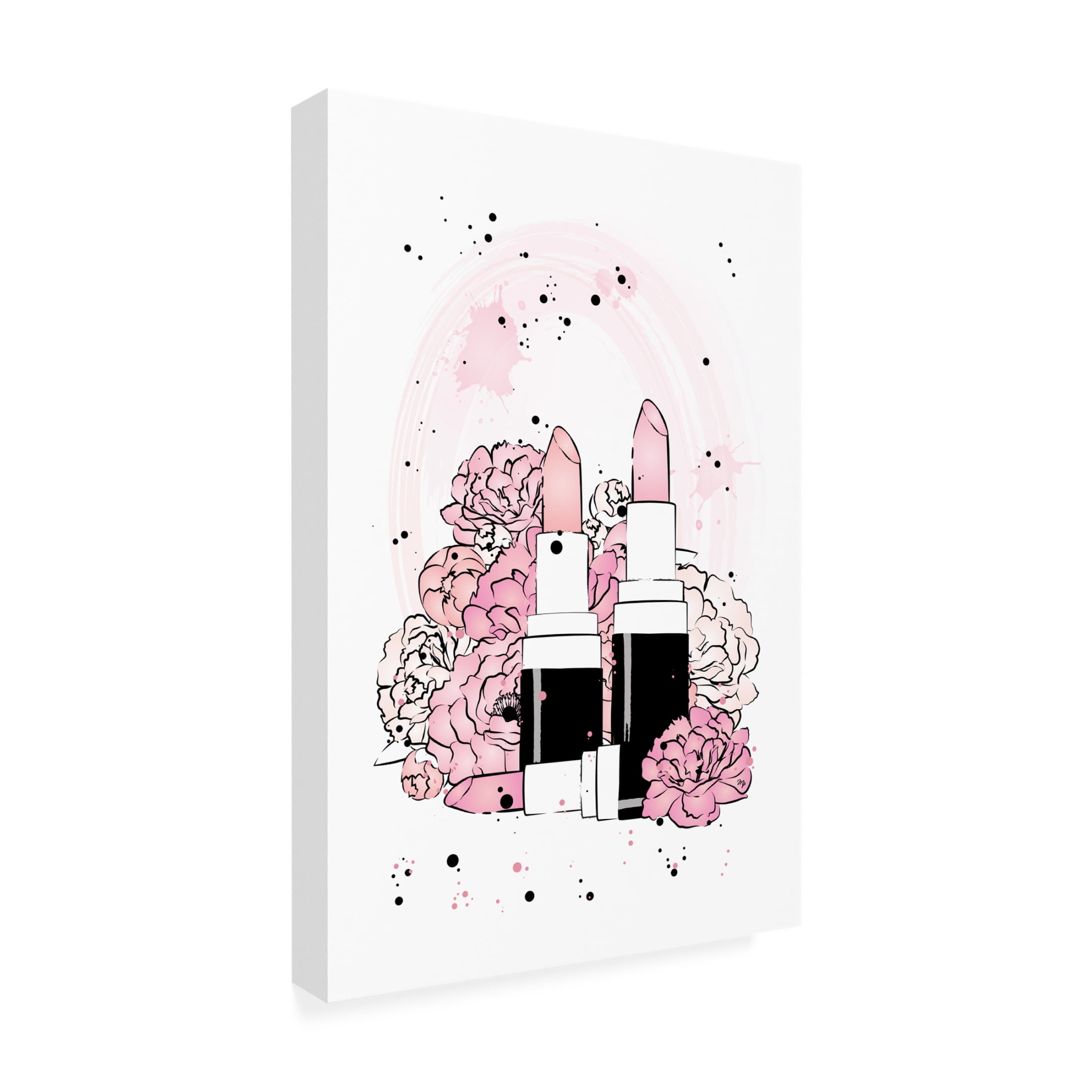 Trademark Fine Art Martina   Peony Lipstick Canvas Wall Art