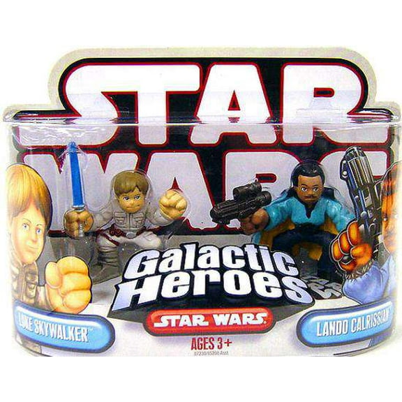 Star Wars Galactic Heroes 2007 Luke Skywalker & Lando Calrissian Mini Figure