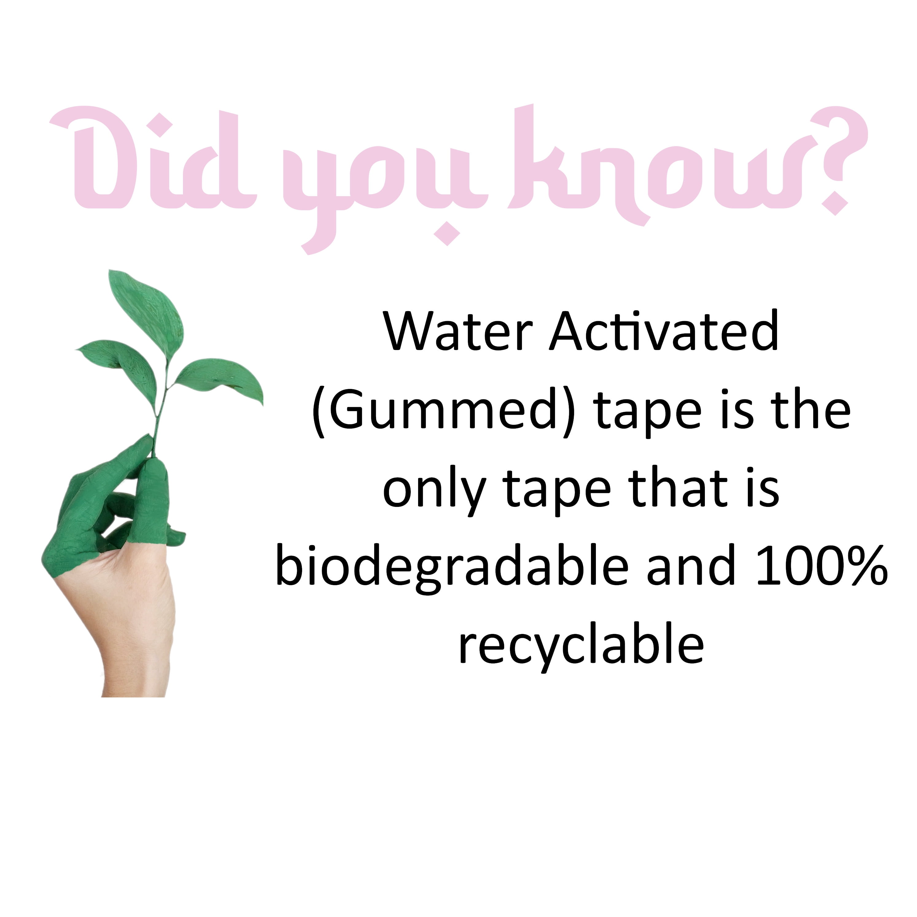 Water Activated Manual Desktop Gum Tape Dispenser Pink with Reinforced Kraft Paper Gummed Tape 2.75In x 75 feet Eco Friendly for Sealing Shipping Boxes