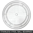 thumbnail image 6 of mDesign 2-Tier Lazy Susan, 9" Rotating Kitchen Organizer, 2 Pack, Clear/Chrome, 6 of 9