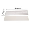 thumbnail image 2 of Desktop Storage Box, Ergonomic Keyboard & Mouse Wrist Rest with Non-Slip Base, Soft Foam Support for Office Typing & Gaming, White/Black Color Options for Desk Organization & Comfort, 2 of 5