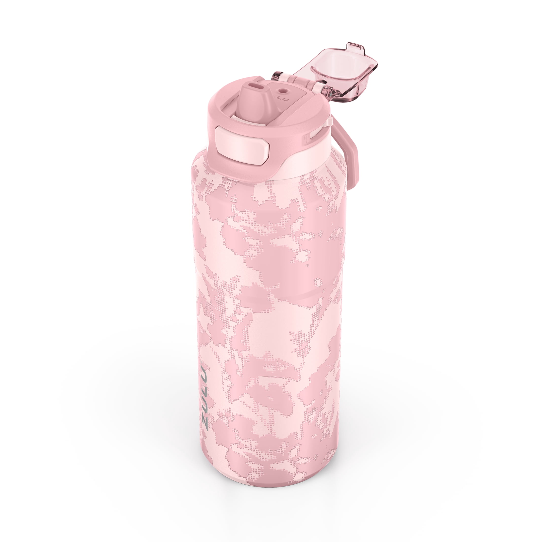 Zulu Powerfill 32oz Stainless Steel Water Bottle, Pink