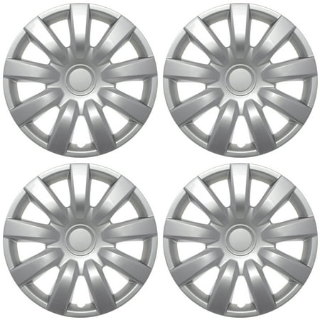 Replica Grip - Cover Trend (Set of 4) SILVER Hub Caps Fits 2000-2005 TOYOTA CAMRY Replica 15