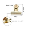 thumbnail image 2 of Uxcell Push Pin Clips Metal Thumb Tacks with Clip for Office, Gold 30 Pack, 2 of 5