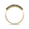 thumbnail image 3 of Bague de Garde d'Anniversaire de Mariage en Or Jaune 14 K avec Diamant Noir Traité 1/4 Ct, 3 of 3