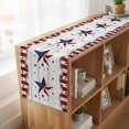 thumbnail image 6 of Table Runners 72 Inches Long Dress Scarves, Independence Day Farmhouse Kitchen Table Runner, Coffee Tablerunners, USA Flag Star Wooden Grain Striped 14x72 Inch, 6 of 9