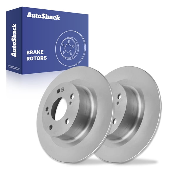AutoShack Rear Brake Rotors for Honda & Acura, Civic 2017-2021, 2023 Integra 2024-2025, FWD L4 1.5L 2.0L - Coated - ArmorStop - 11.99" (304.5 mm), 5-Lug