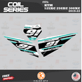 thumbnail image 3 of Kalair GFX Graphics Kit for KTM Enduro 2-Stroke 125 XC, 250 XC and 300 XC (2019-2022) Coil Series, 3 of 5